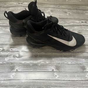 Nike Black and White Athletic Shoes Cleats